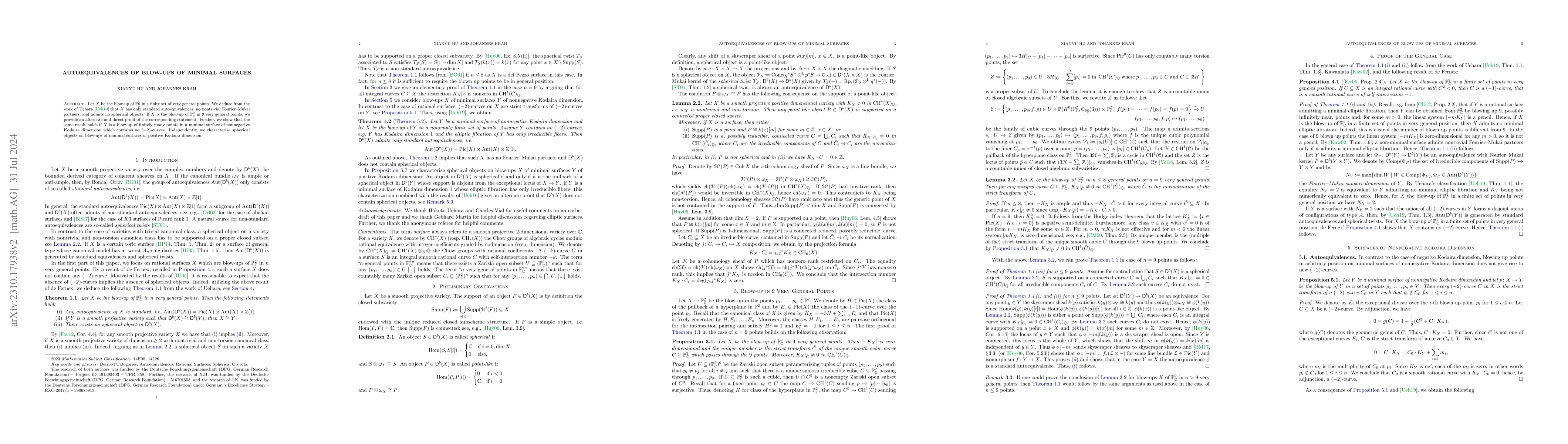 Thumbnail for Autoequivalences of Blow-Ups of Minimal Surfaces