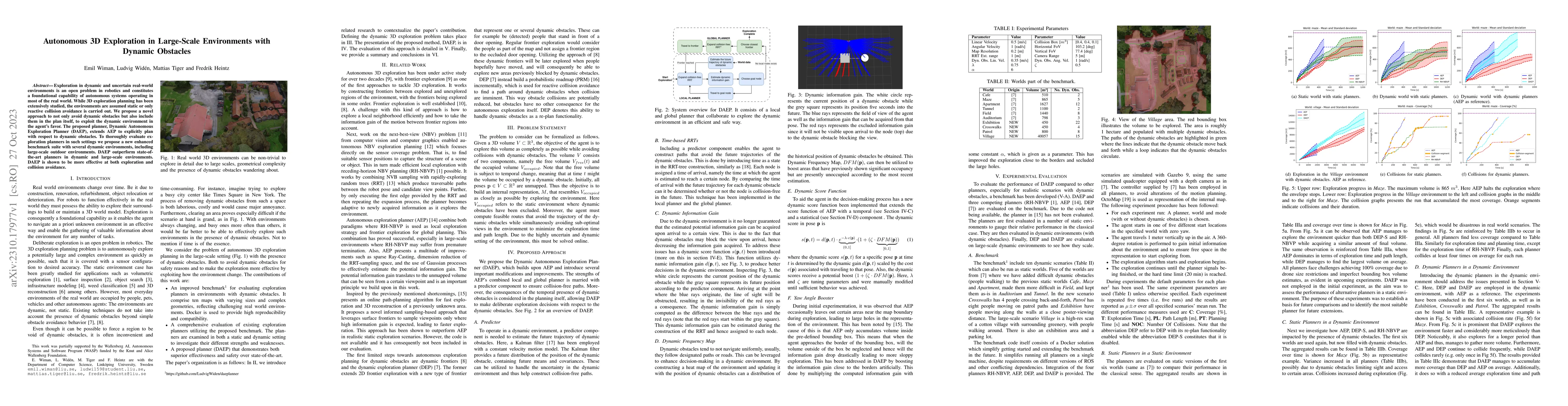 Thumbnail for Autonomous 3D Exploration in Large-Scale Environments with Dynamic
  Obstacles