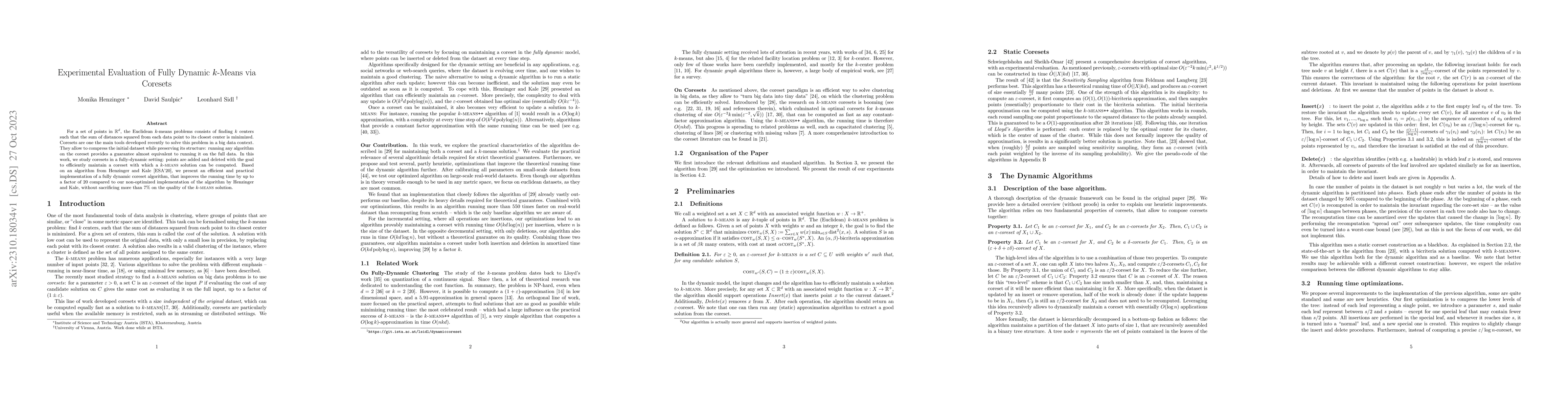 Thumbnail for Experimental Evaluation of Fully Dynamic k-Means via Coresets