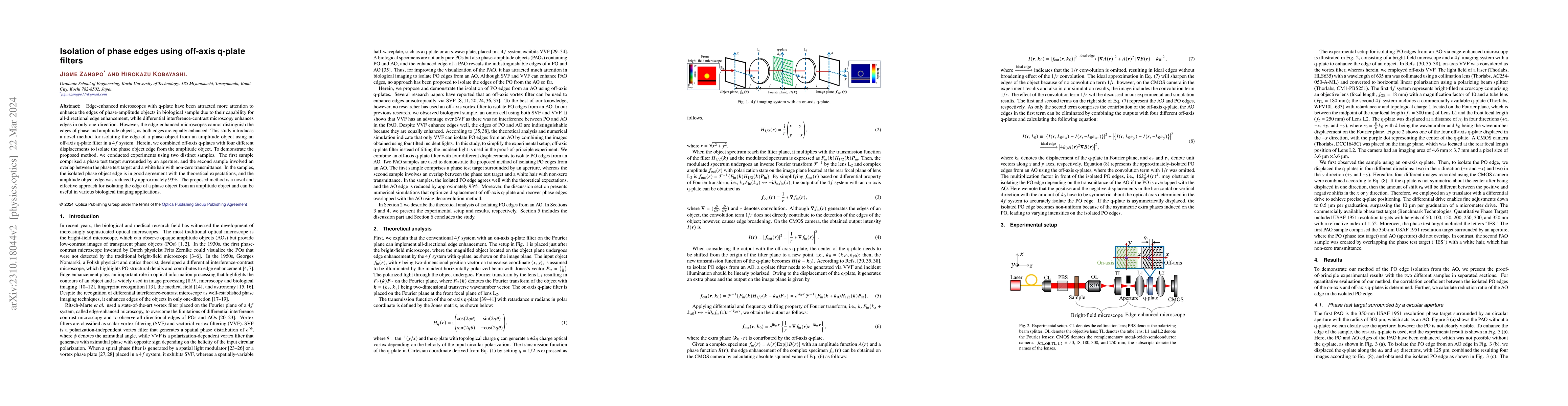 Thumbnail for Isolation of phase edges using off-axis q-plate filters