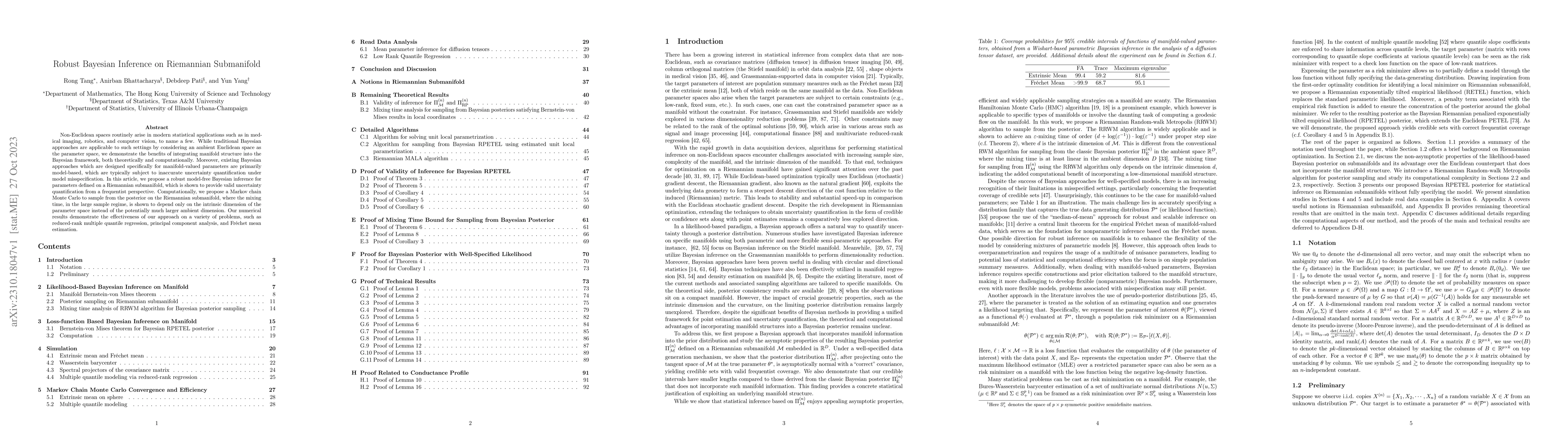 Thumbnail for Robust Bayesian Inference on Riemannian Submanifold
