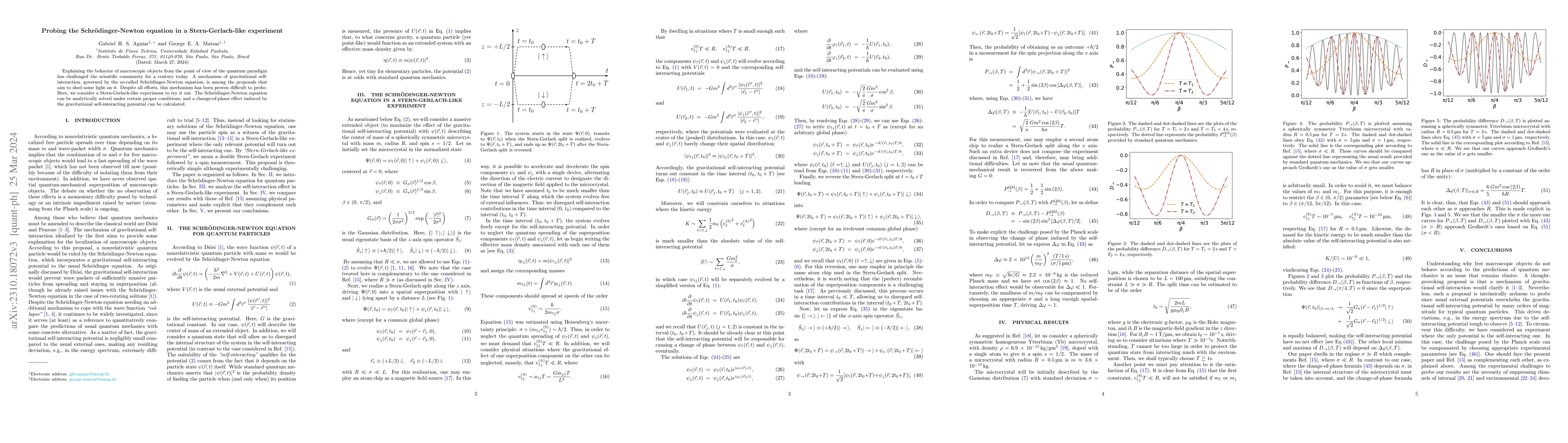 Thumbnail for Probing the Schroedinger-Newton equation in a Stern-Gerlach
  interferometer