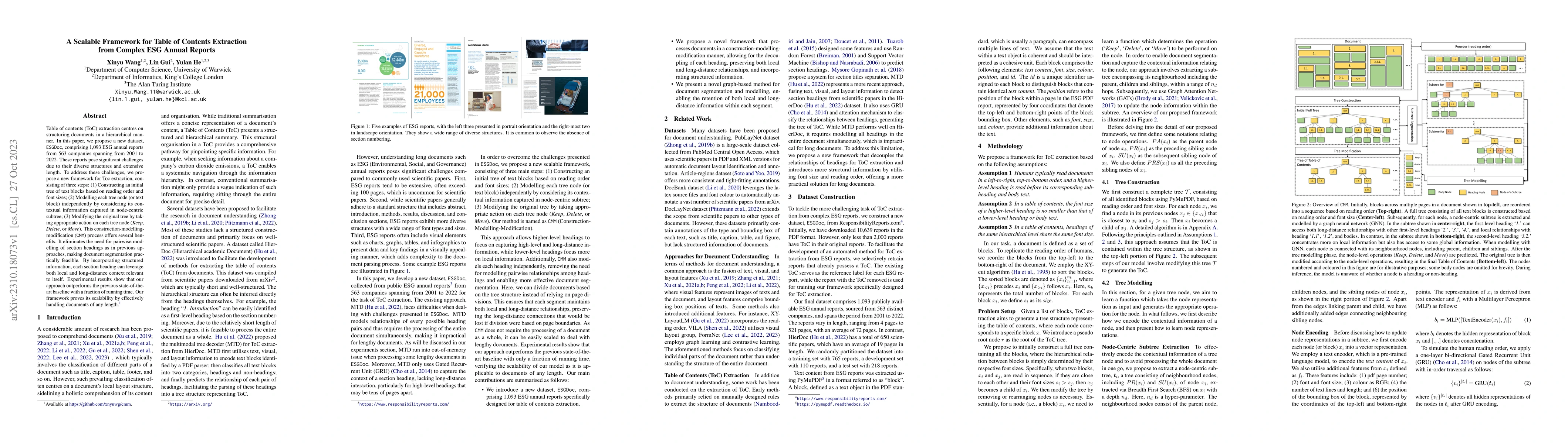 Thumbnail for A Scalable Framework for Table of Contents Extraction from Complex ESG
  Annual Reports