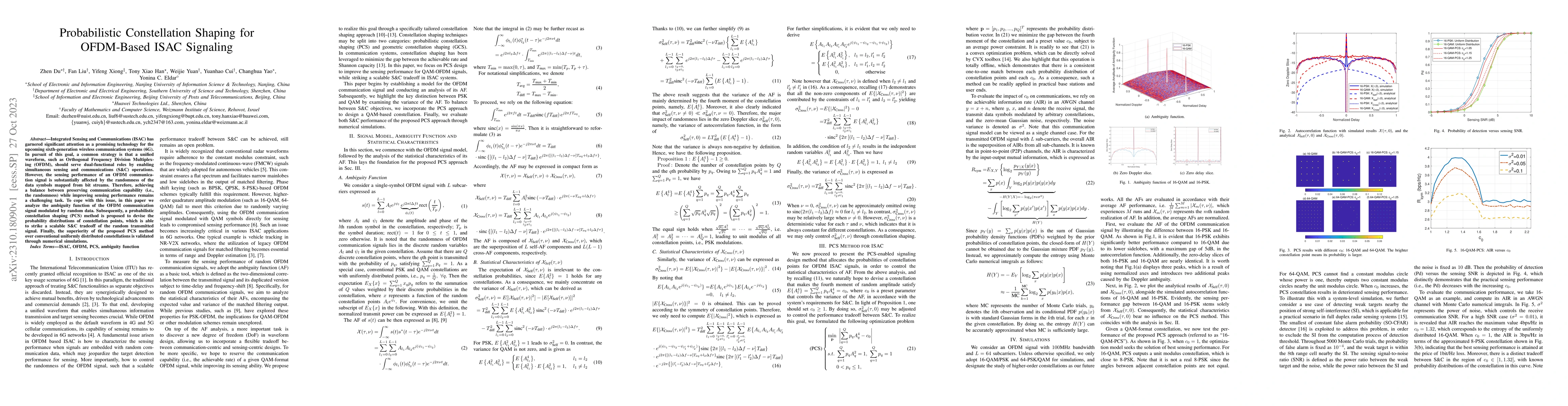 Thumbnail for Probabilistic Constellation Shaping for OFDM-Based ISAC Signaling