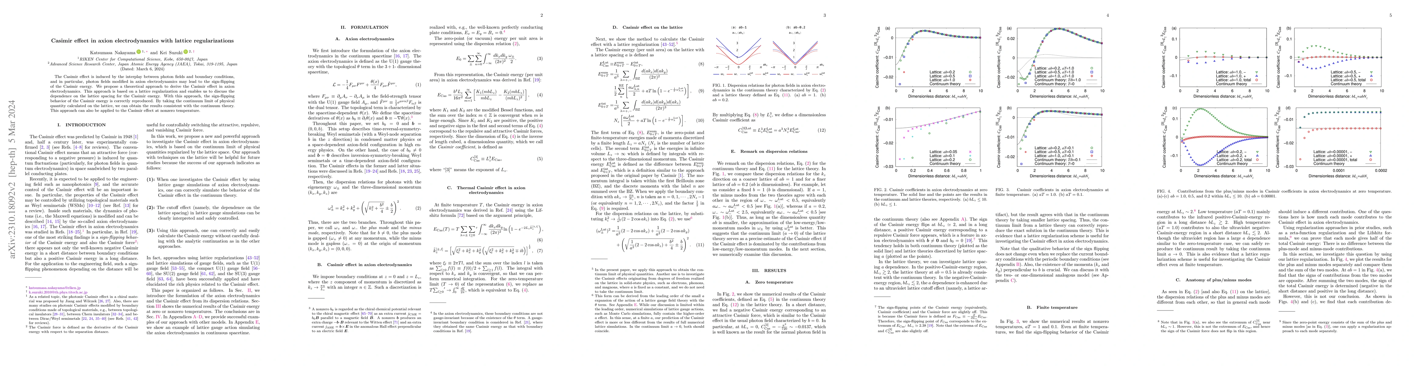 Thumbnail for Casimir effect in axion electrodynamics with lattice regularizations