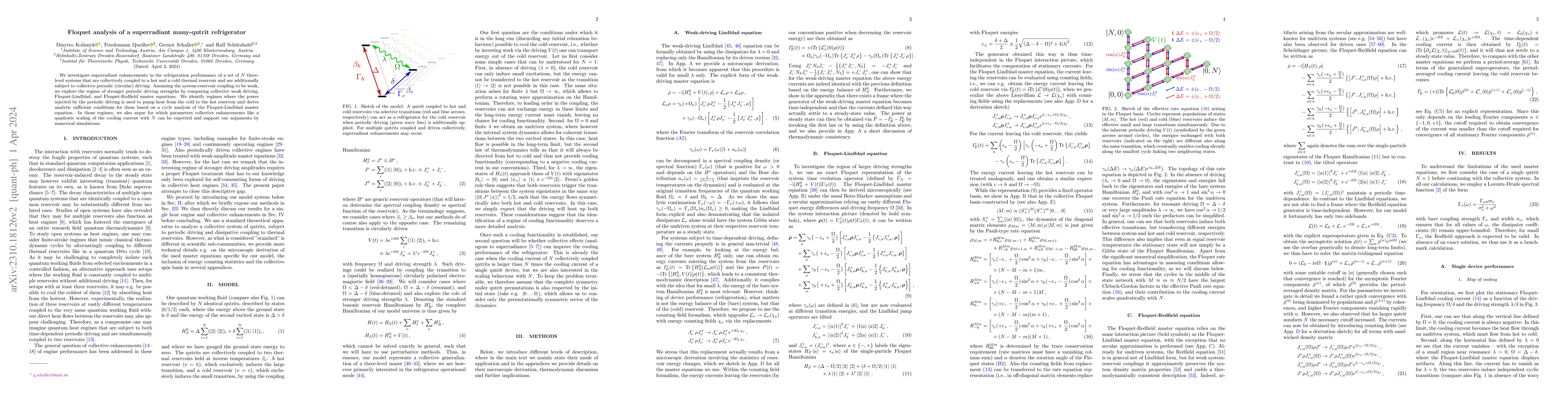 Thumbnail for Floquet analysis of a superradiant many-qutrit refrigerator