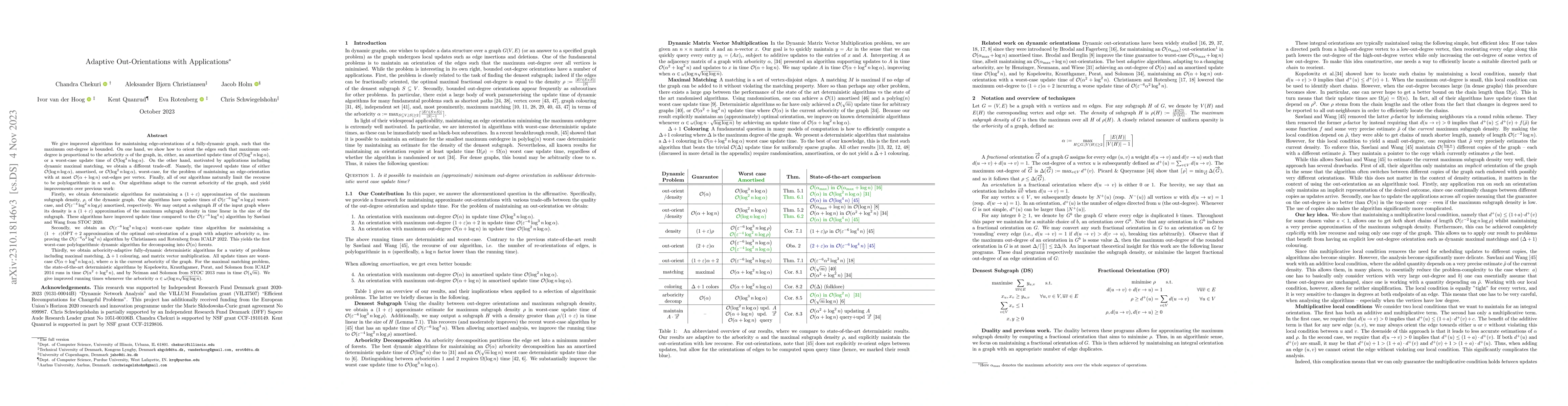Thumbnail for Adaptive Out-Orientations with Applications