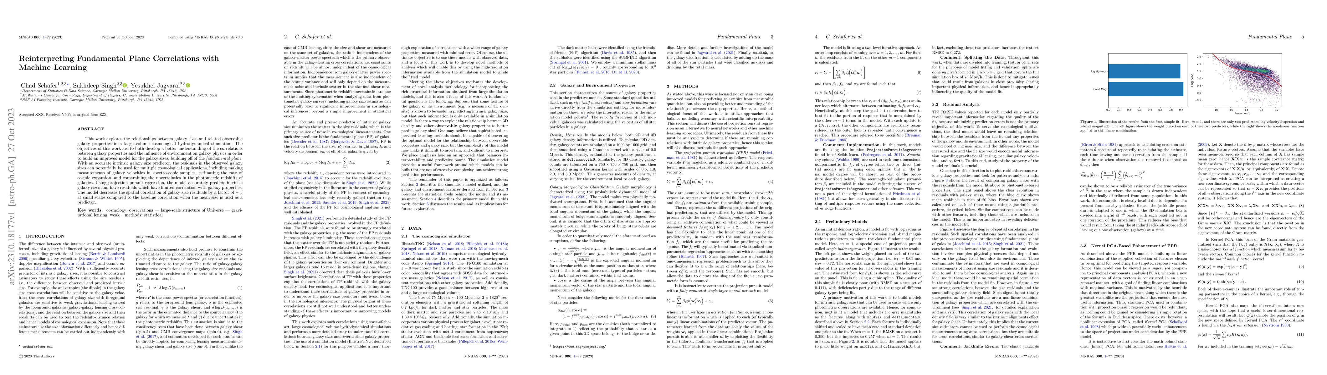 Thumbnail for Reinterpreting Fundamental Plane Correlations with Machine Learning