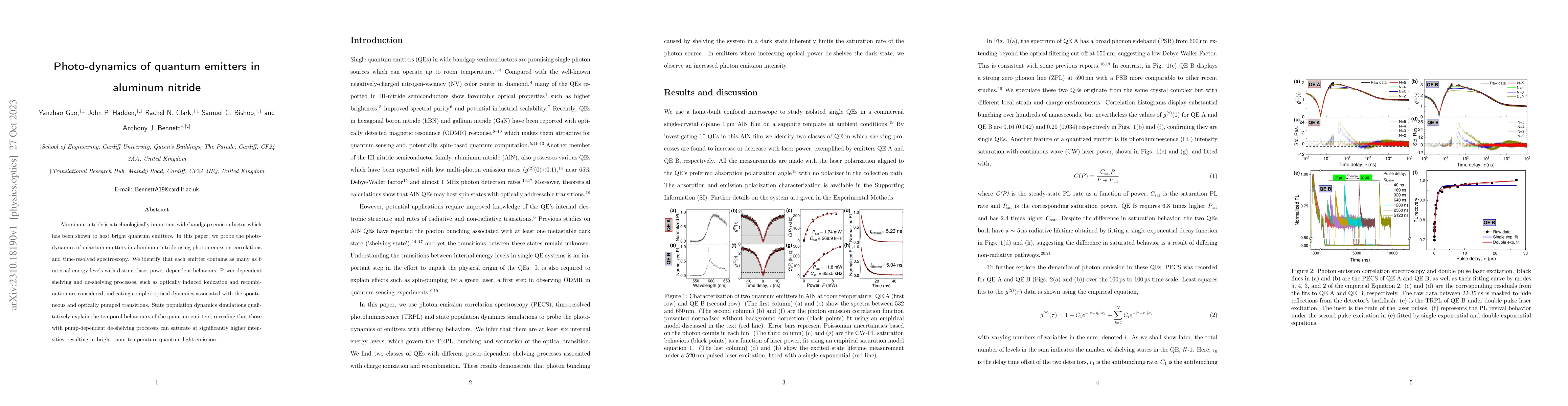 Thumbnail for Photo-dynamics of quantum emitters in aluminum nitride