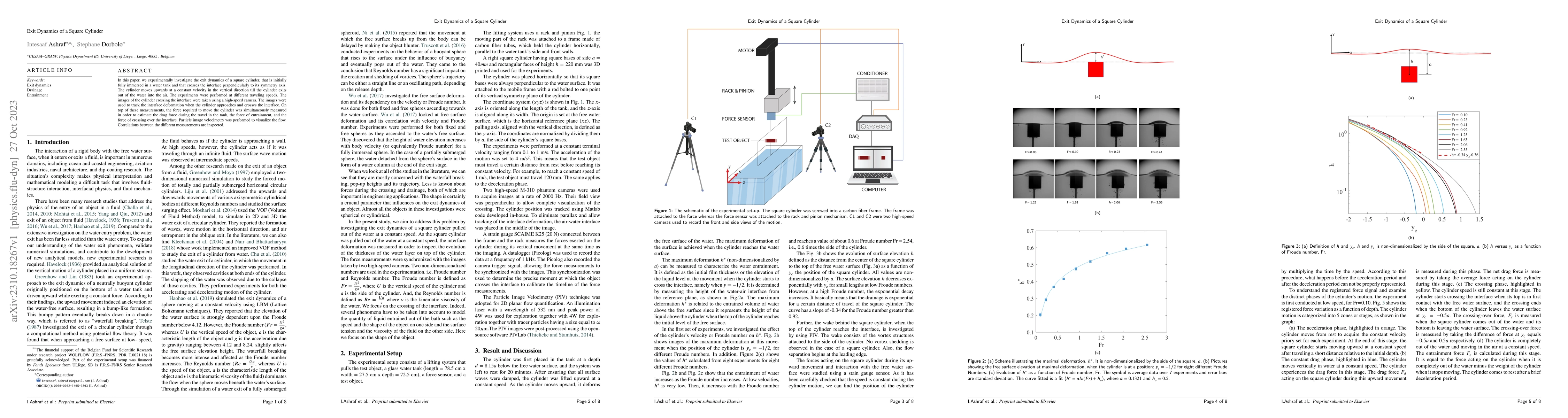 Thumbnail for Exit Dynamics of a Square Cylinder