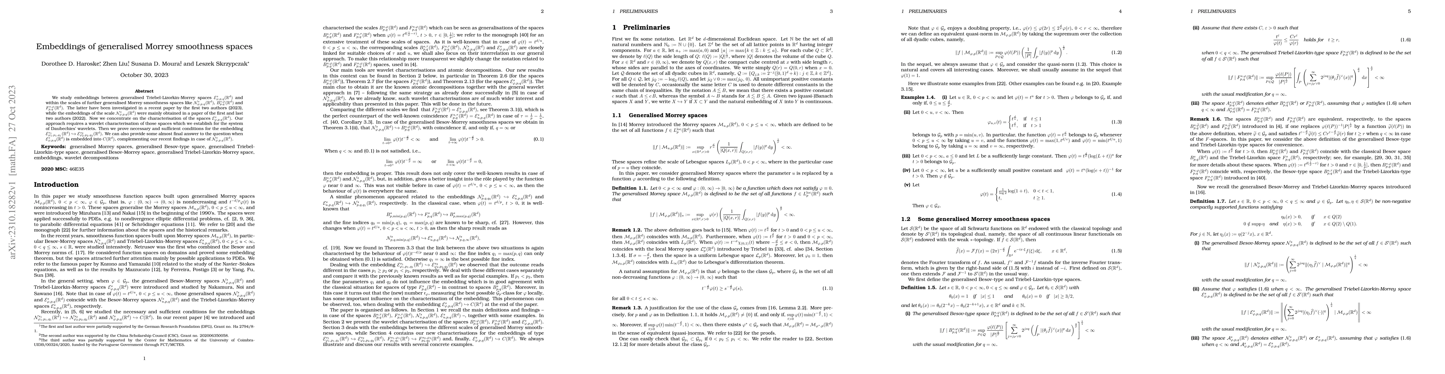 Thumbnail for Embeddings of generalised Morrey smoothness spaces
