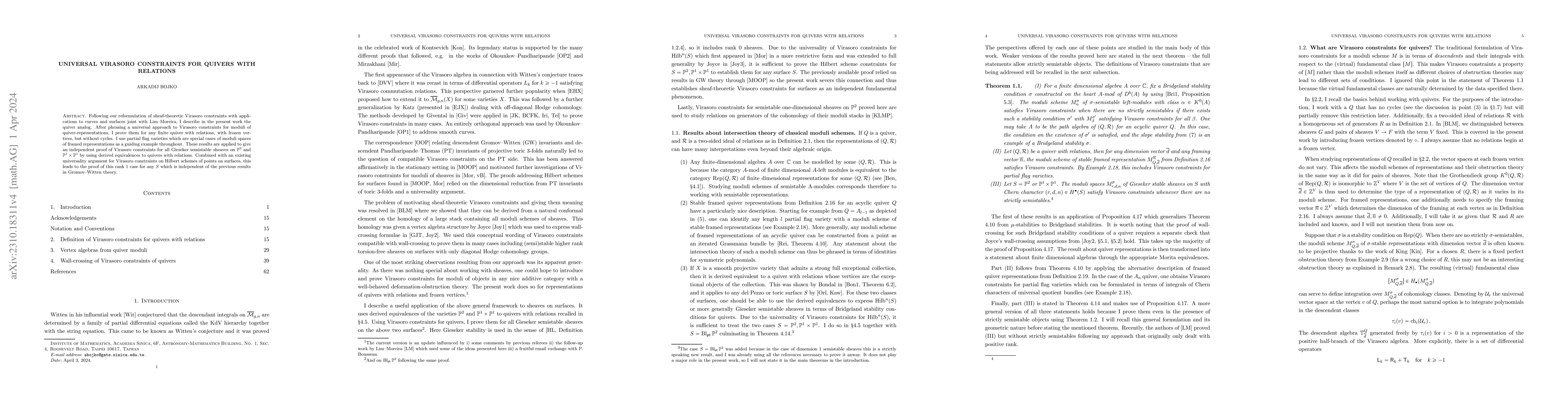 Thumbnail for Universal Virasoro constraints for quivers with relations
