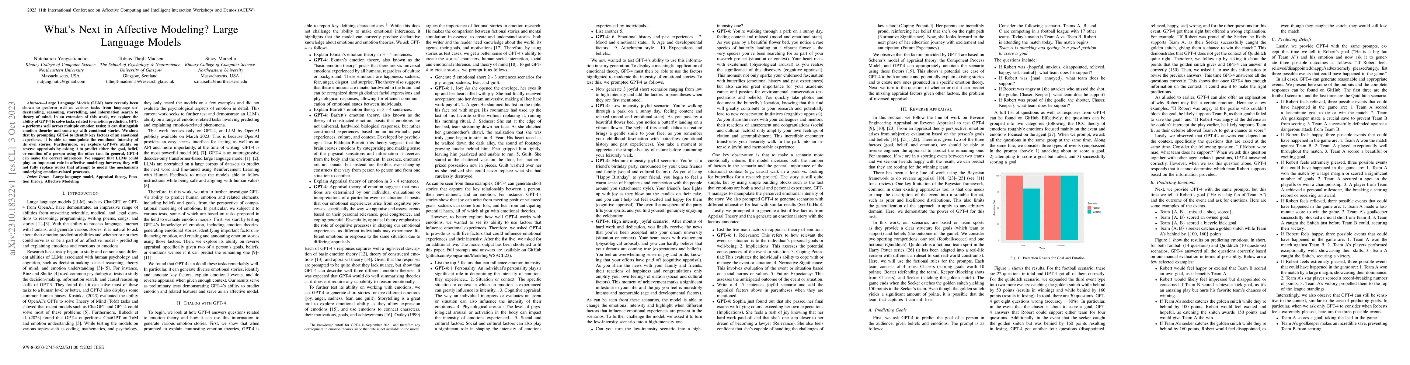 Thumbnail for What's Next in Affective Modeling? Large Language Models