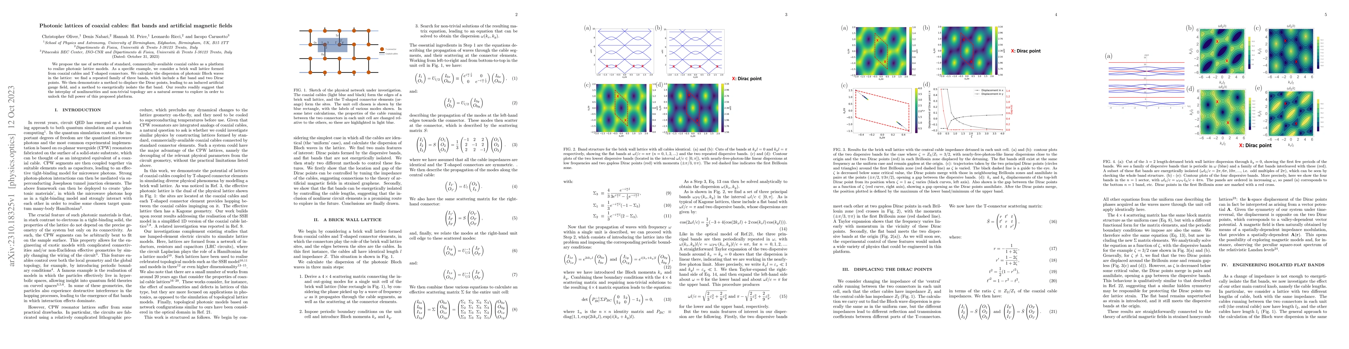 Thumbnail for Photonic lattices of coaxial cables: flat bands and artificial magnetic
  fields