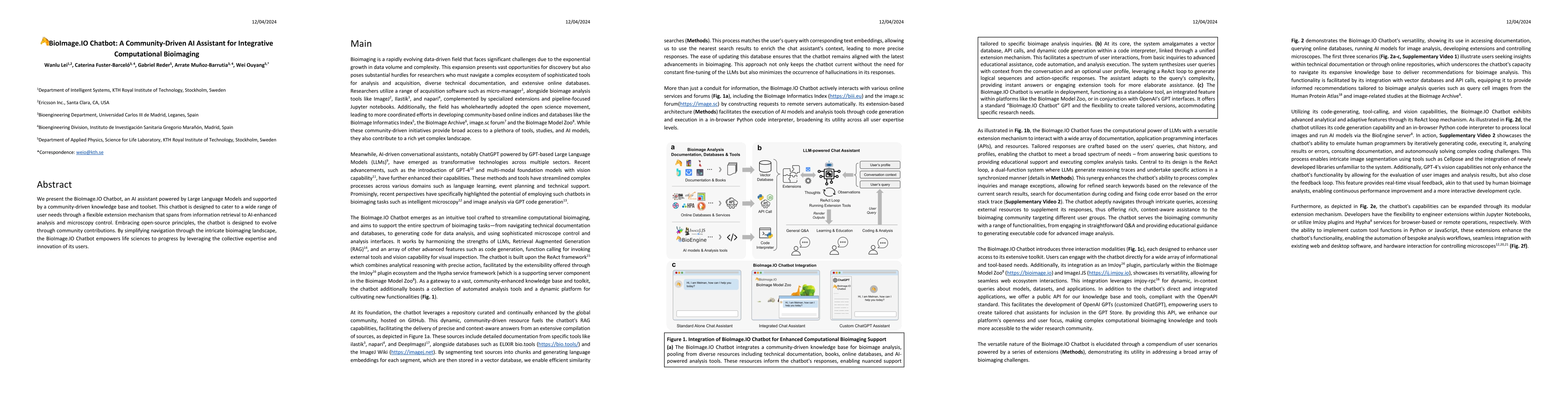 Thumbnail for BioImage.IO Chatbot: A Community-Driven AI Assistant for Integrative
  Computational Bioimaging