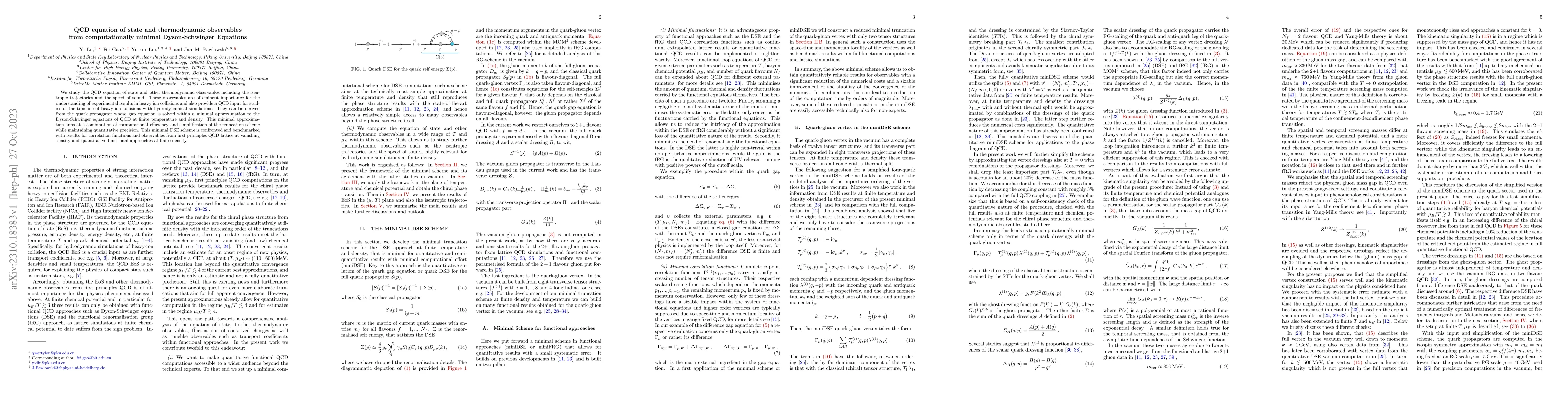 Thumbnail for QCD equation of state and thermodynamic observables from computationally
  minimal Dyson-Schwinger Equations