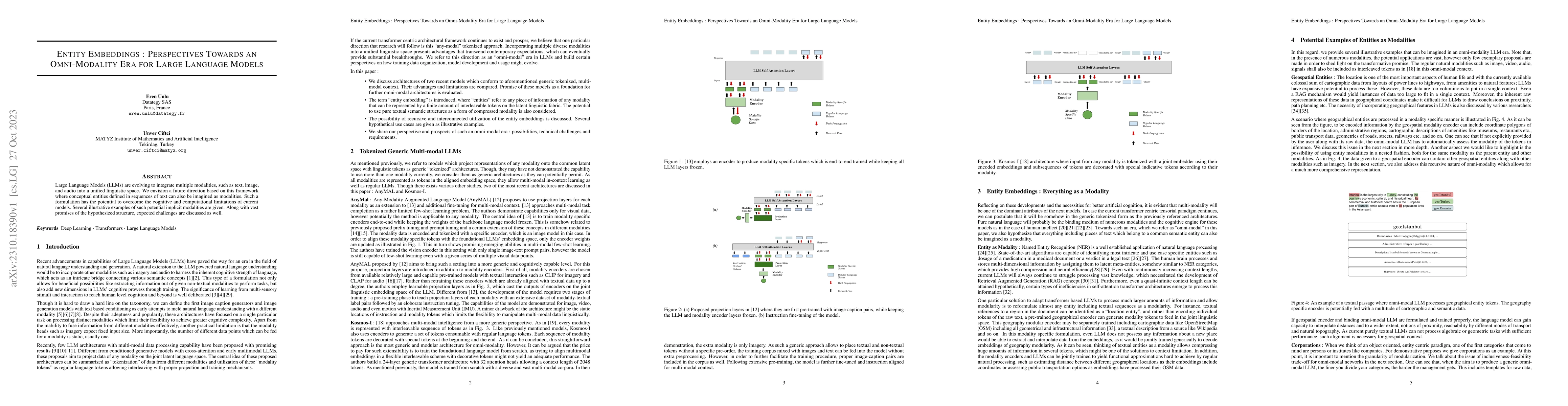 Thumbnail for Entity Embeddings : Perspectives Towards an Omni-Modality Era for Large
  Language Models