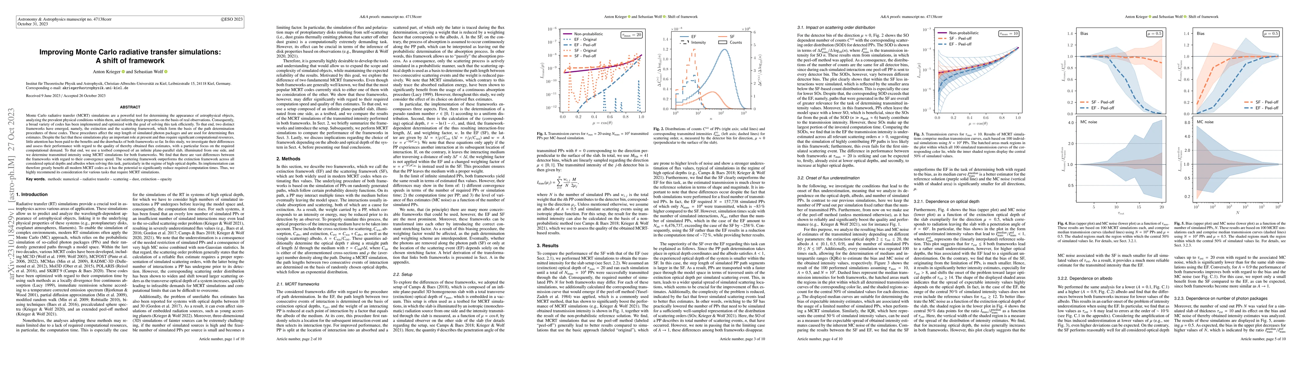 Thumbnail for Improving Monte Carlo radiative transfer simulations: A shift of
  framework