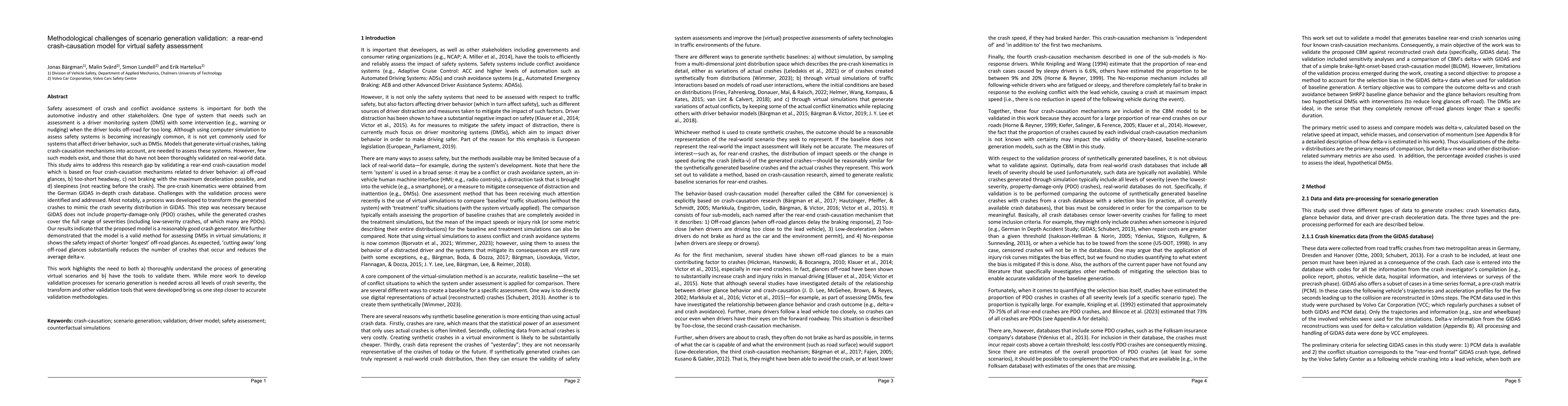 Thumbnail for Methodological challenges of scenario generation validation: a rear-end
  crash-causation model for virtual safety assessment