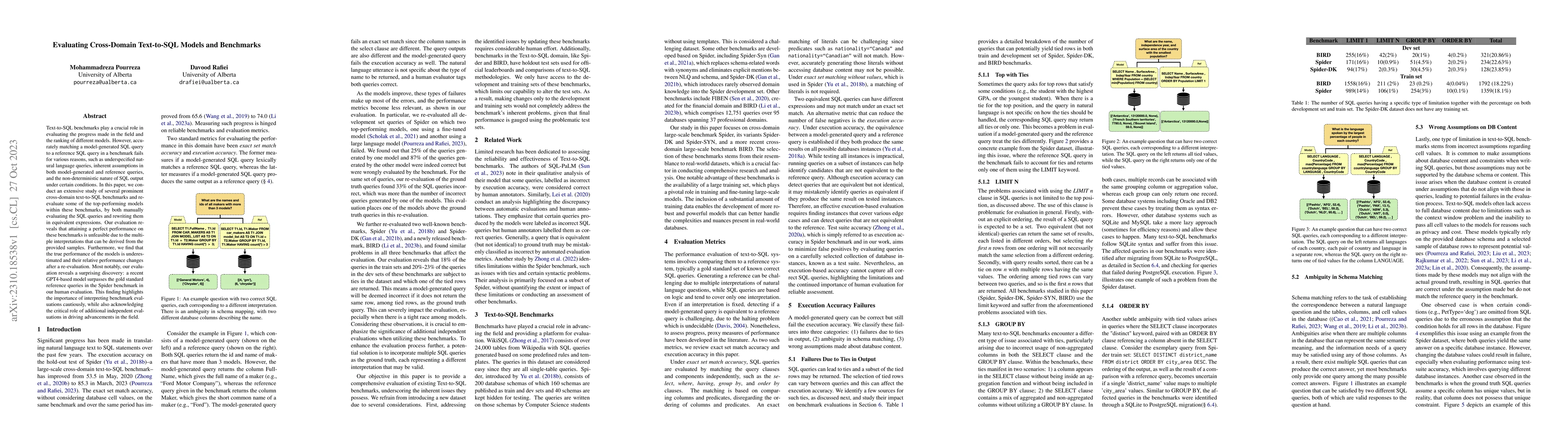 Thumbnail for Evaluating Cross-Domain Text-to-SQL Models and Benchmarks