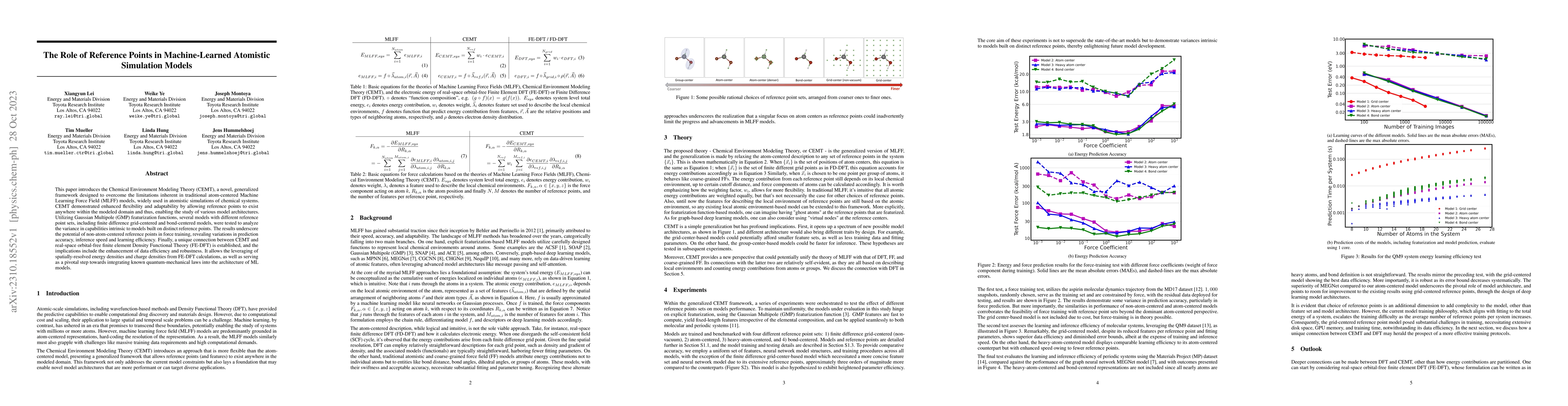 Thumbnail for The Role of Reference Points in Machine-Learned Atomistic Simulation
  Models