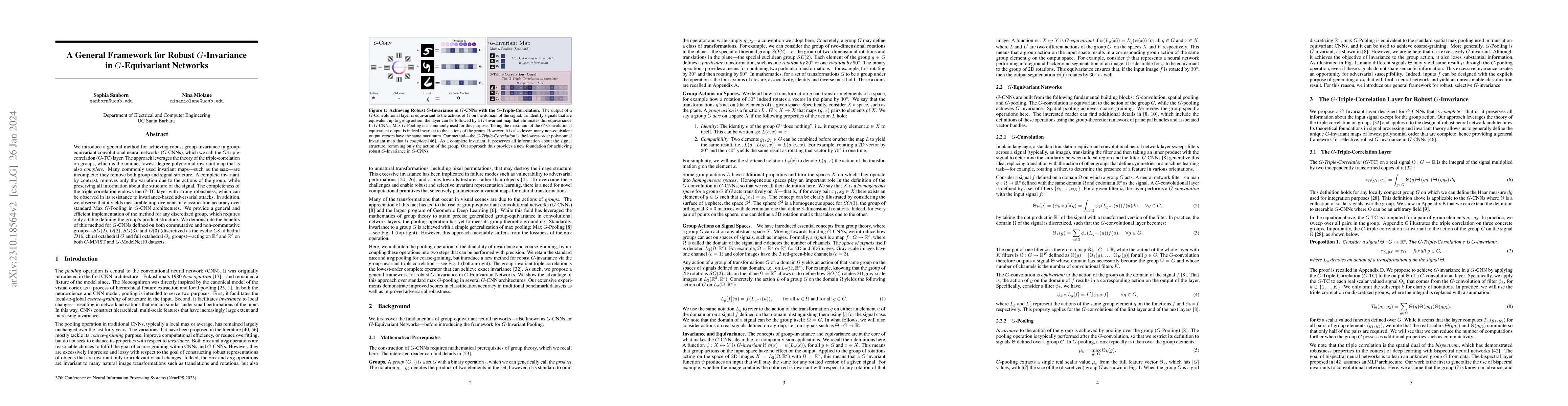 Thumbnail for A General Framework for Robust G-Invariance in G-Equivariant Networks