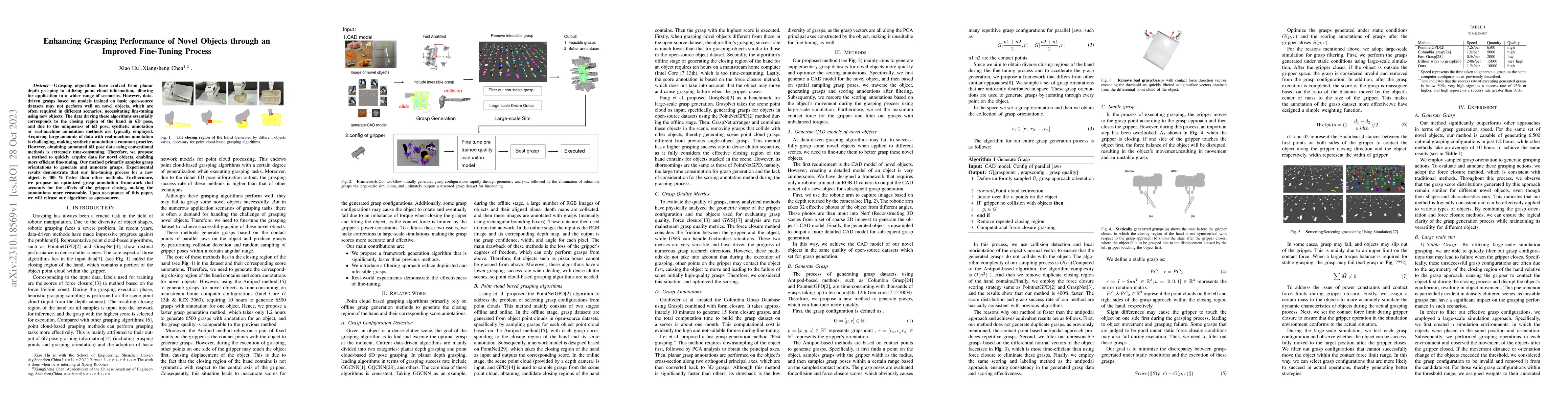 Thumbnail for Enhancing Grasping Performance of Novel Objects through an Improved
  Fine-Tuning Process