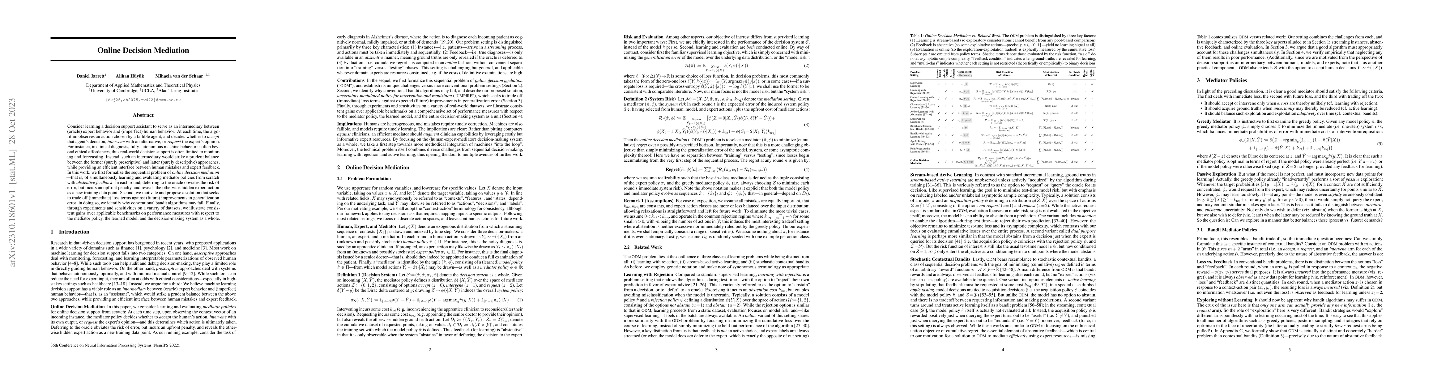 Thumbnail for Online Decision Mediation