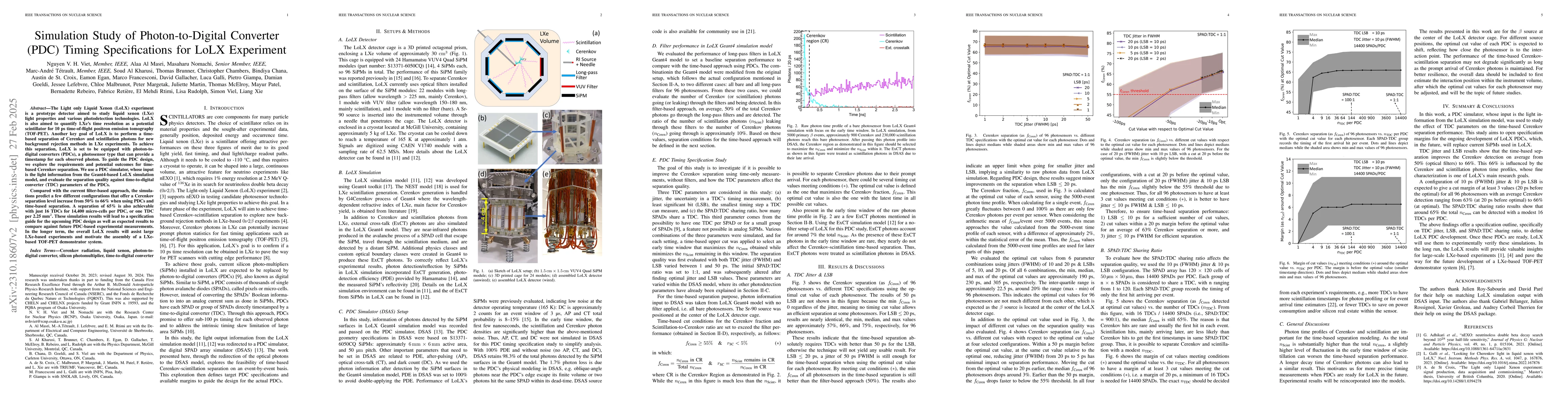 Thumbnail for Simulation Study of Photon-to-Digital Converter (PDC) Timing
  Specifications for LoLX Experiment
