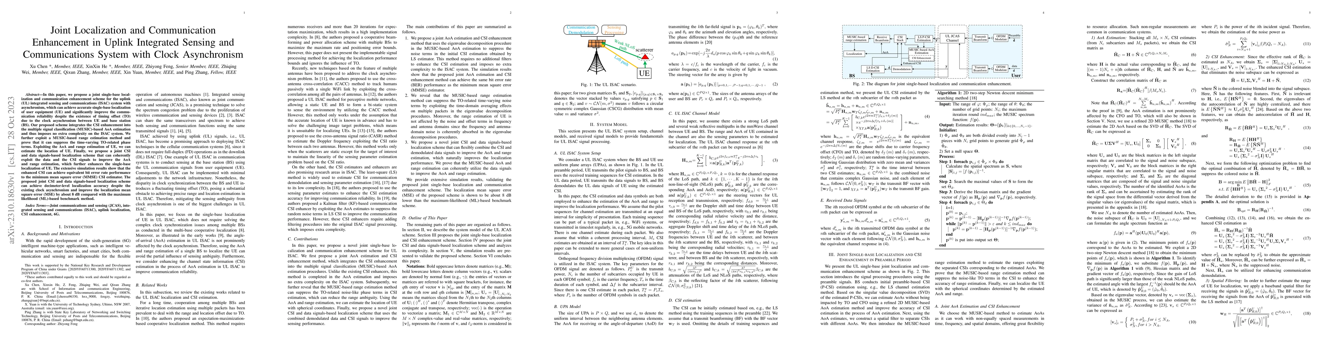 Thumbnail for Joint Localization and Communication Enhancement in Uplink Integrated
  Sensing and Communications System with Clock Asynchronism