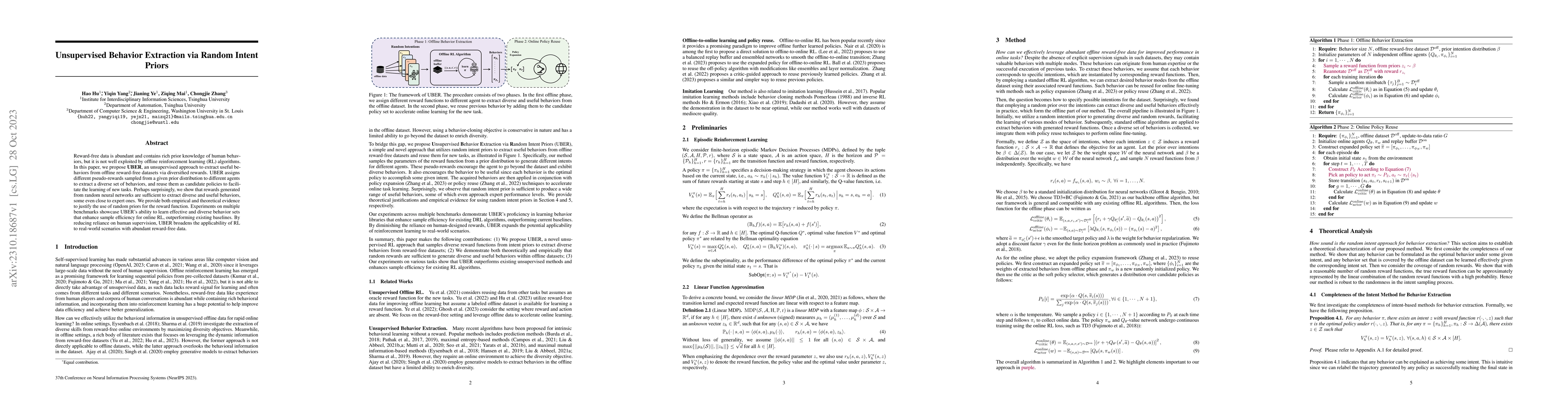 Thumbnail for Unsupervised Behavior Extraction via Random Intent Priors