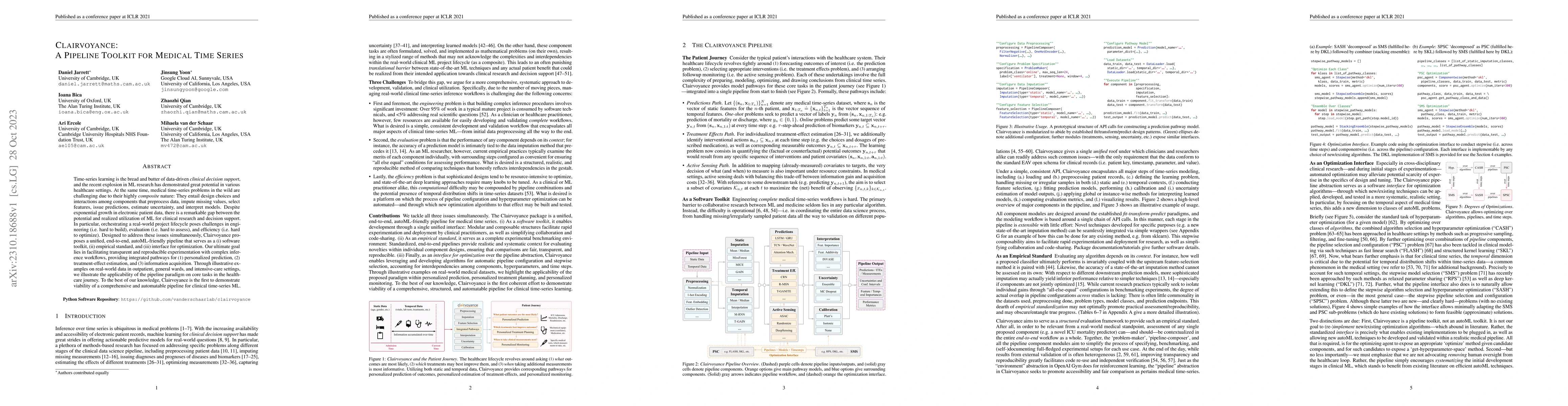 Thumbnail for Clairvoyance: A Pipeline Toolkit for Medical Time Series