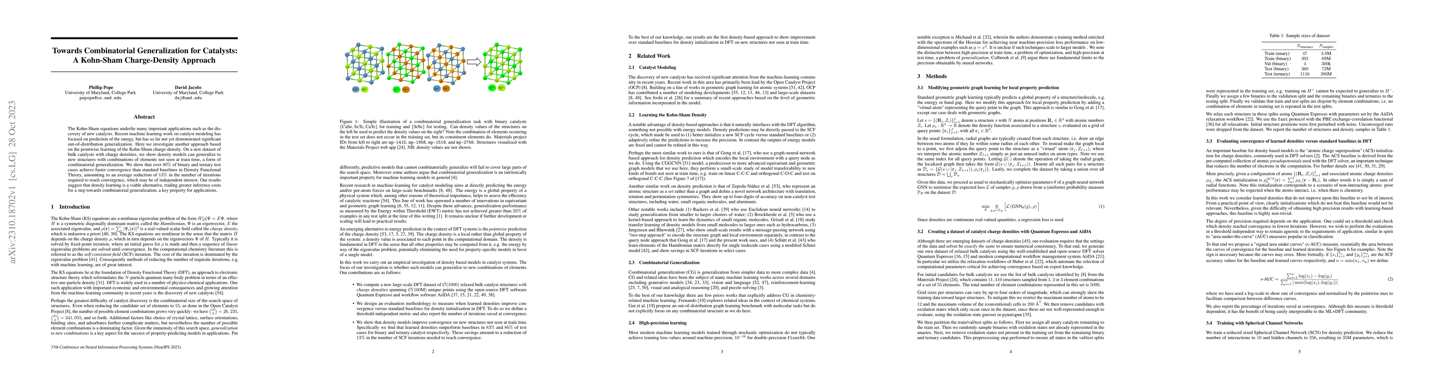 Thumbnail for Towards Combinatorial Generalization for Catalysts: A Kohn-Sham
  Charge-Density Approach