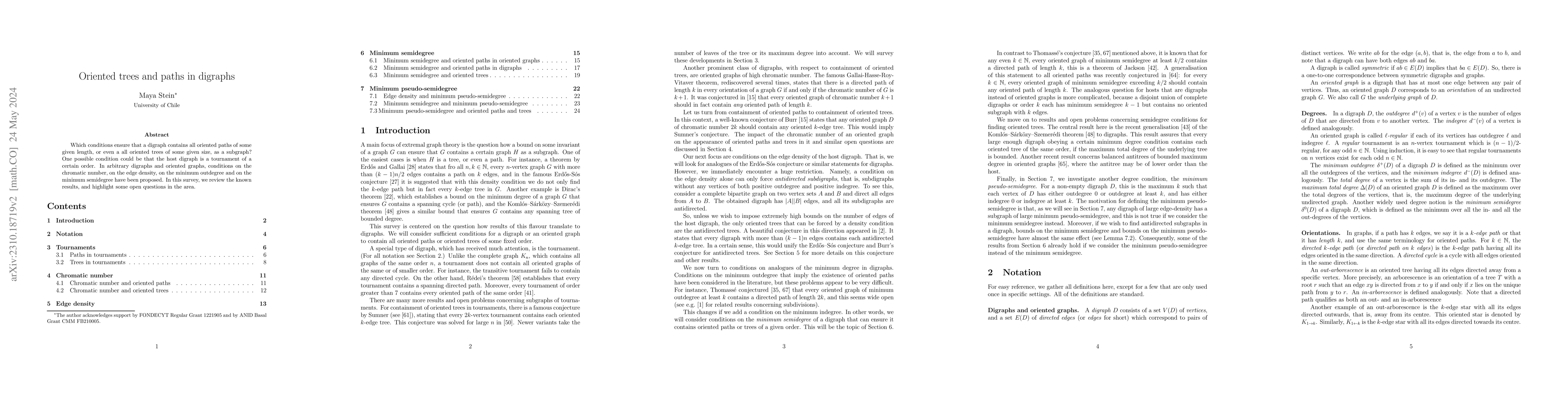 Thumbnail for Oriented trees and paths in digraphs