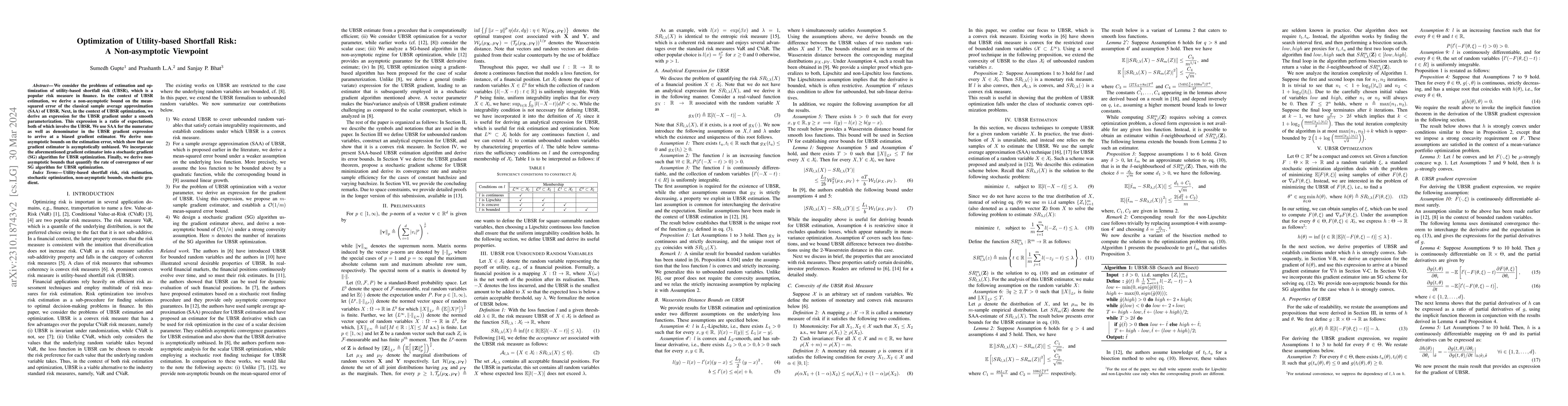Thumbnail for Optimization of utility-based shortfall risk: A non-asymptotic viewpoint