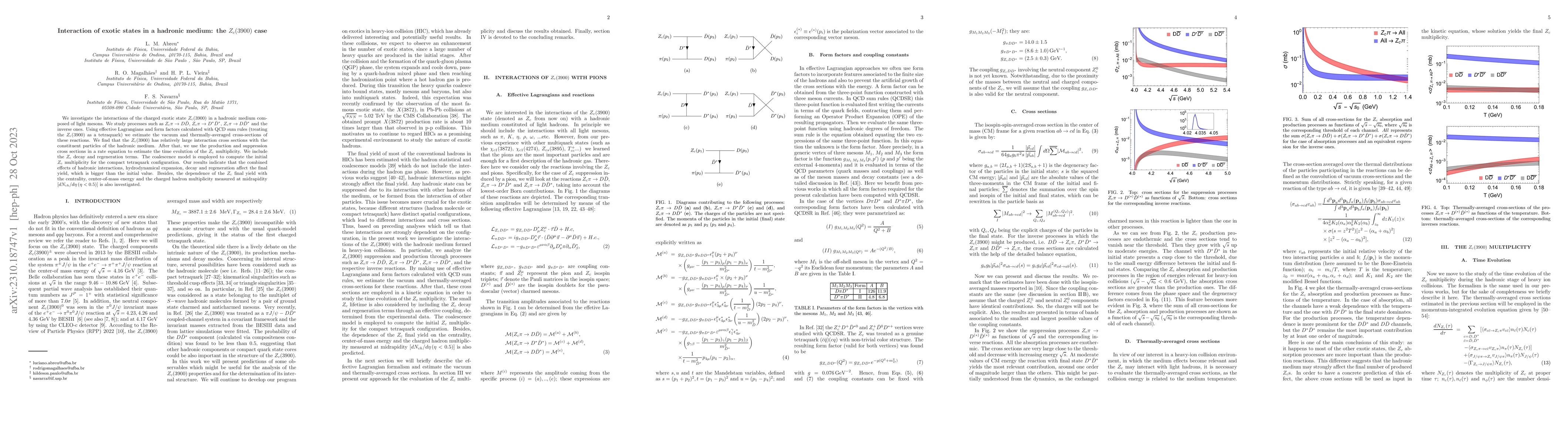 Thumbnail for Interaction of exotic states in a hadronic medium: the $Z_c(3900)$ case