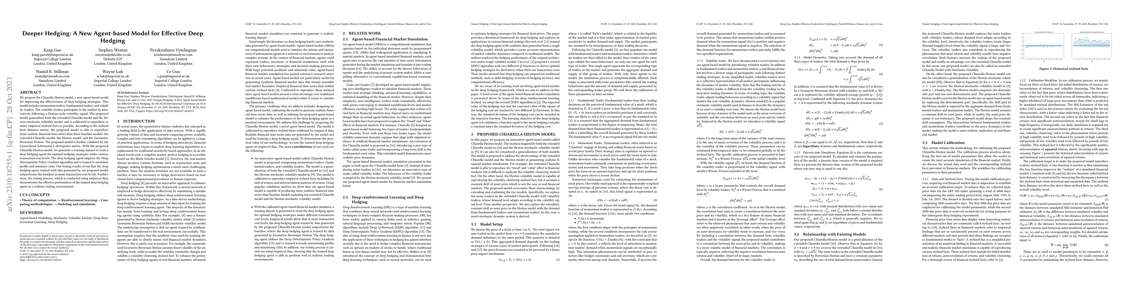 Thumbnail for Deeper Hedging: A New Agent-based Model for Effective Deep Hedging