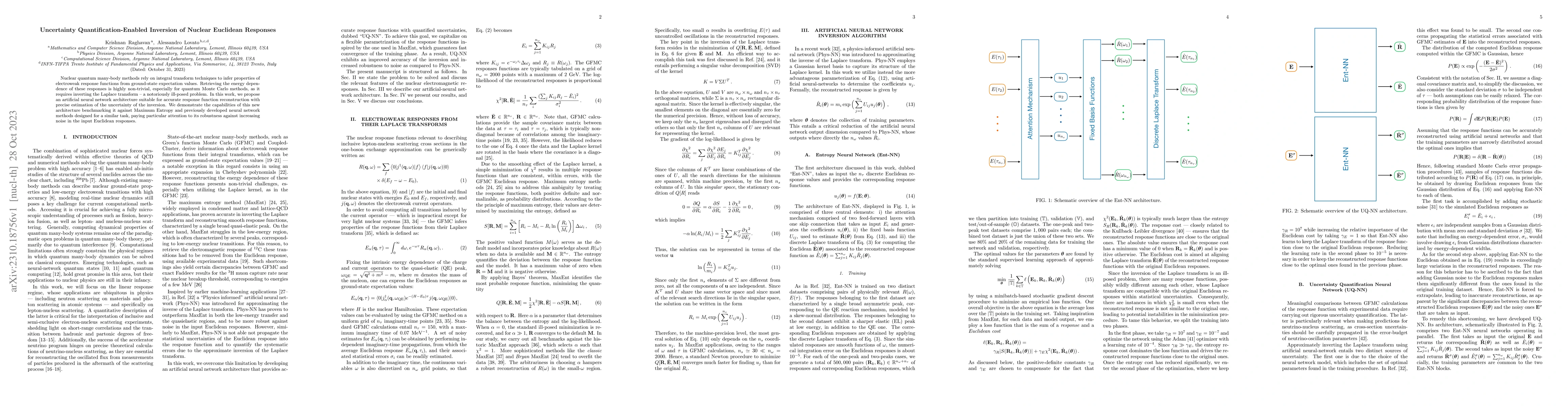 Thumbnail for Uncertainty Quantification-Enabled Inversion of Nuclear Euclidean
  Responses