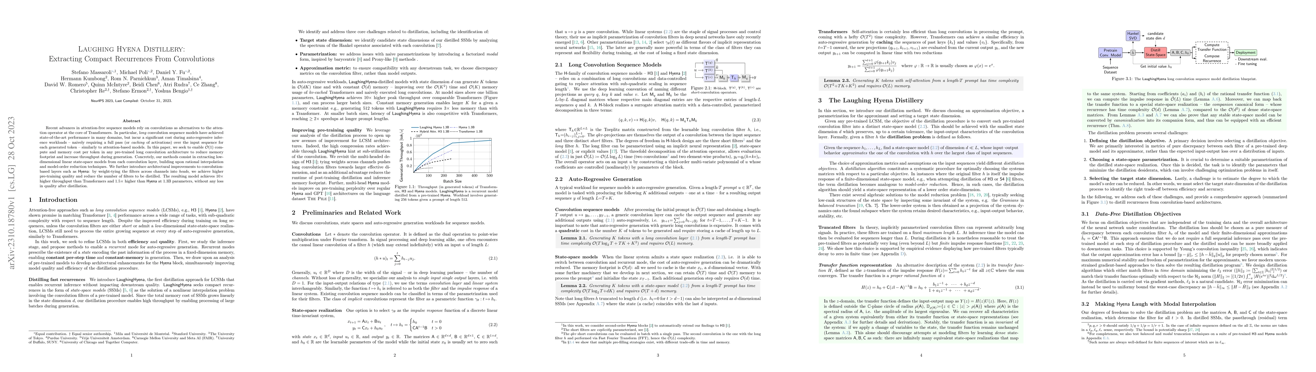 Thumbnail for Laughing Hyena Distillery: Extracting Compact Recurrences From
  Convolutions