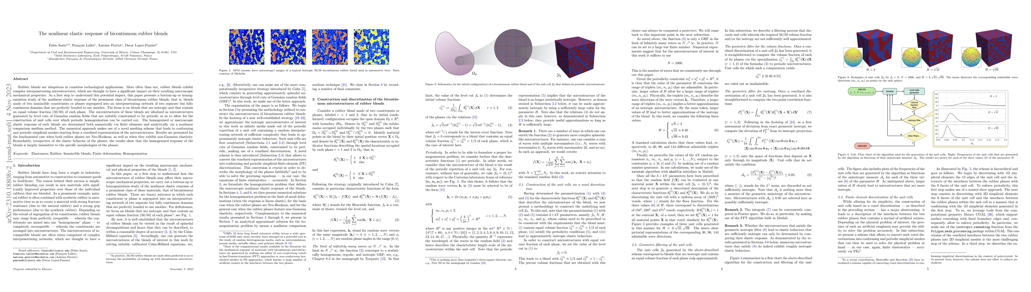 Thumbnail for The nonlinear elastic response of bicontinuous rubber blends