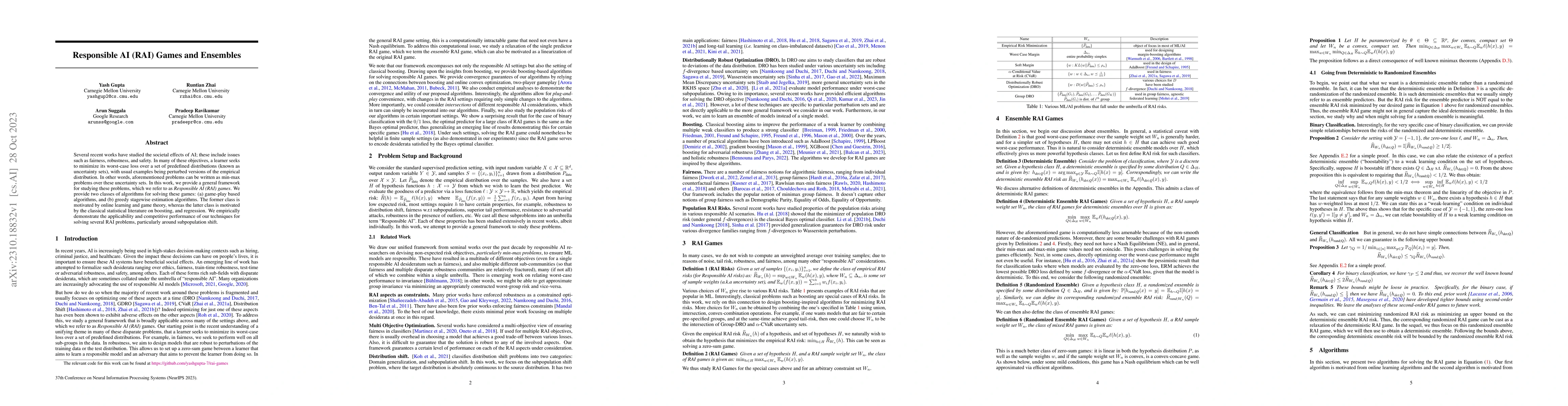 Thumbnail for Responsible AI (RAI) Games and Ensembles