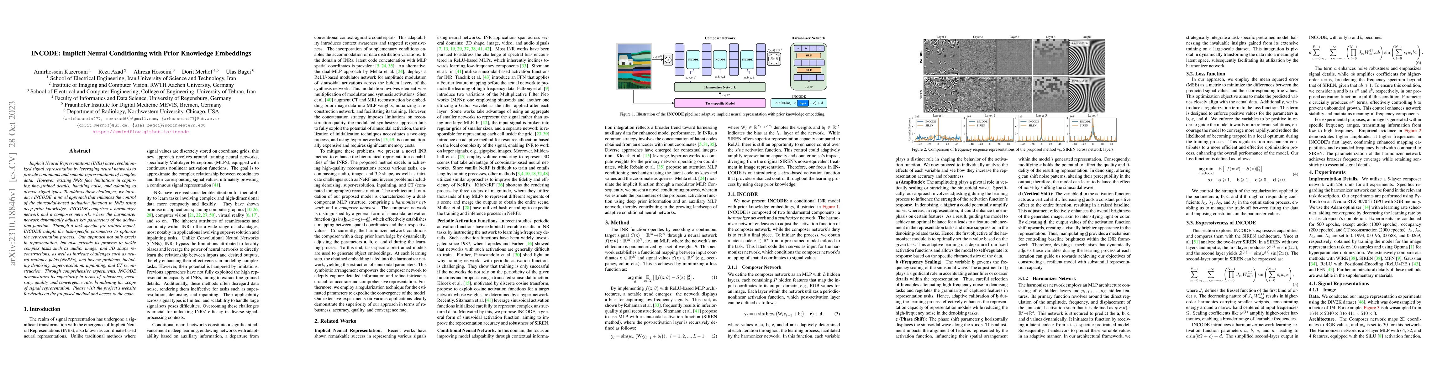 Thumbnail for INCODE: Implicit Neural Conditioning with Prior Knowledge Embeddings