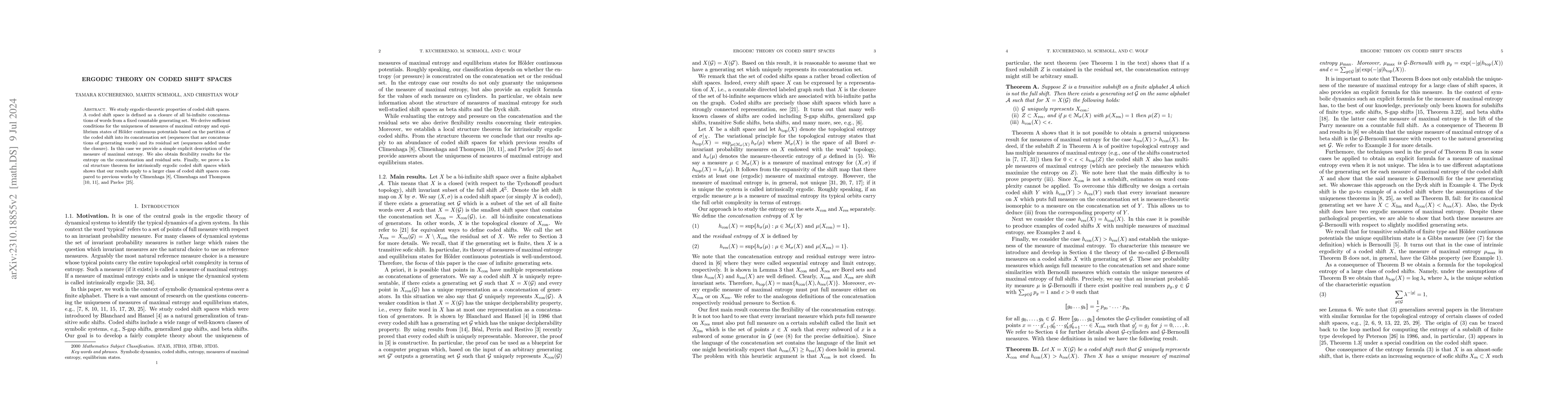 Thumbnail for Ergodic theory on coded shift spaces