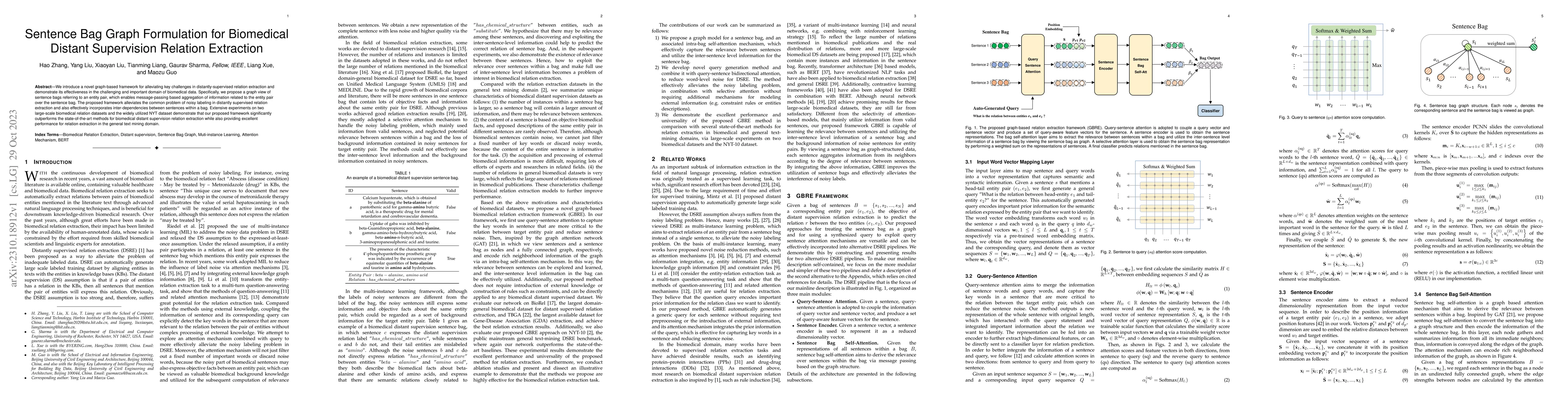 Thumbnail for Sentence Bag Graph Formulation for Biomedical Distant Supervision
  Relation Extraction