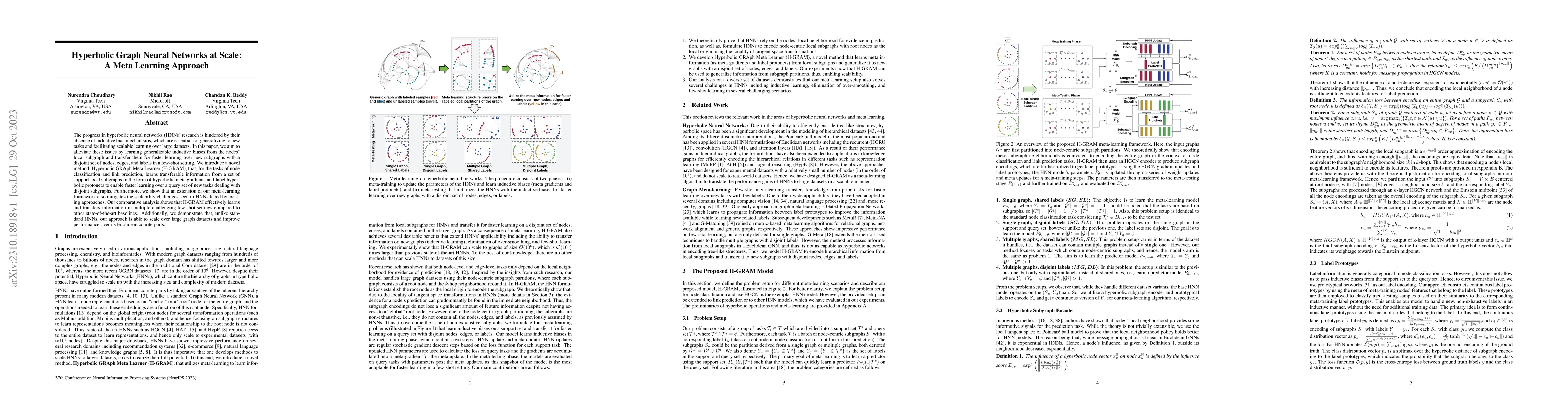 Thumbnail for Hyperbolic Graph Neural Networks at Scale: A Meta Learning Approach