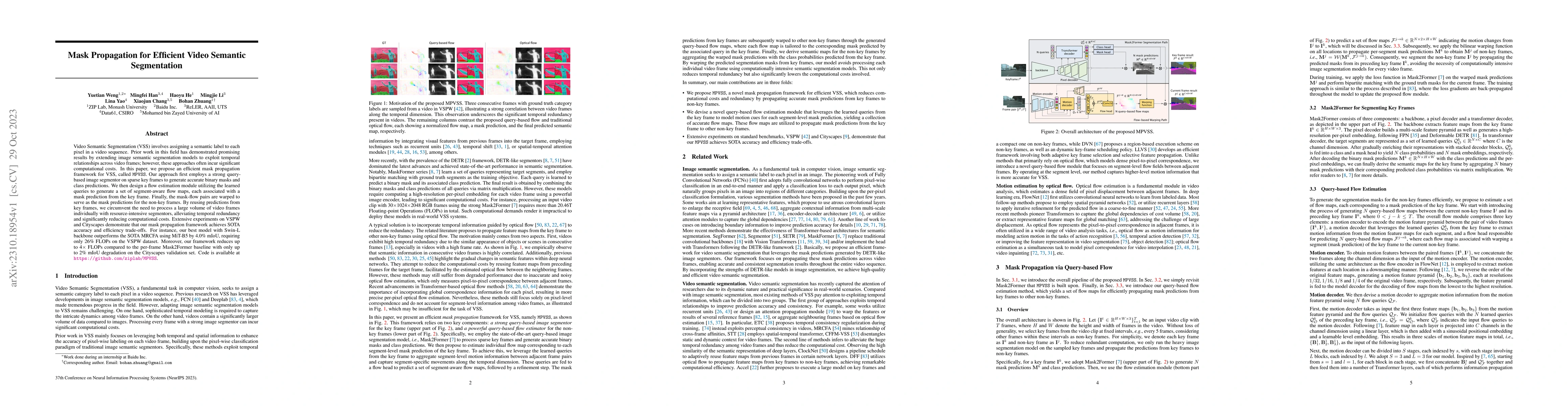 Thumbnail for Mask Propagation for Efficient Video Semantic Segmentation