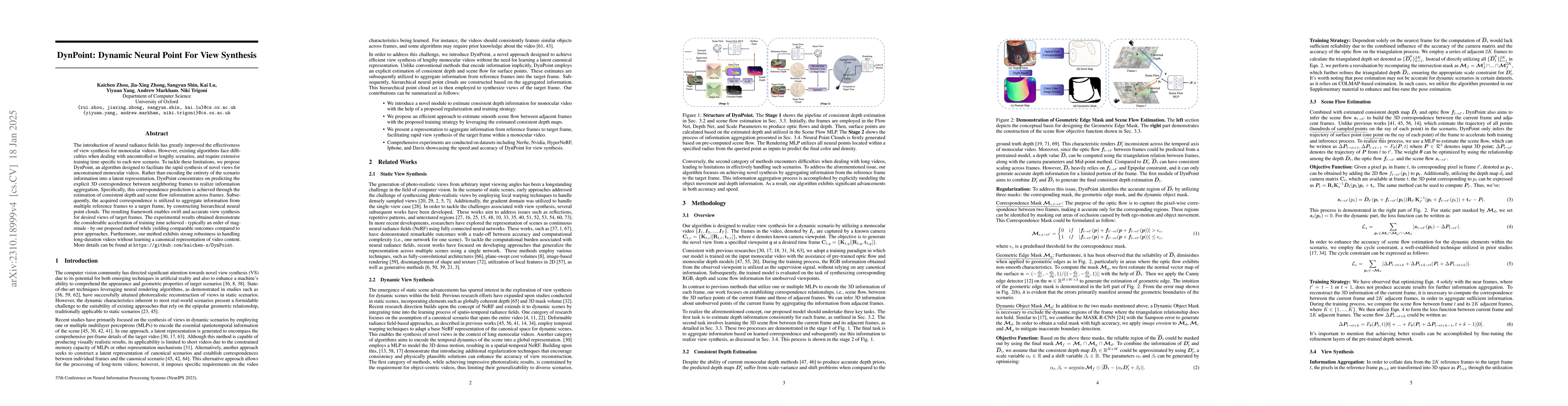 Thumbnail for DynPoint: Dynamic Neural Point For View Synthesis