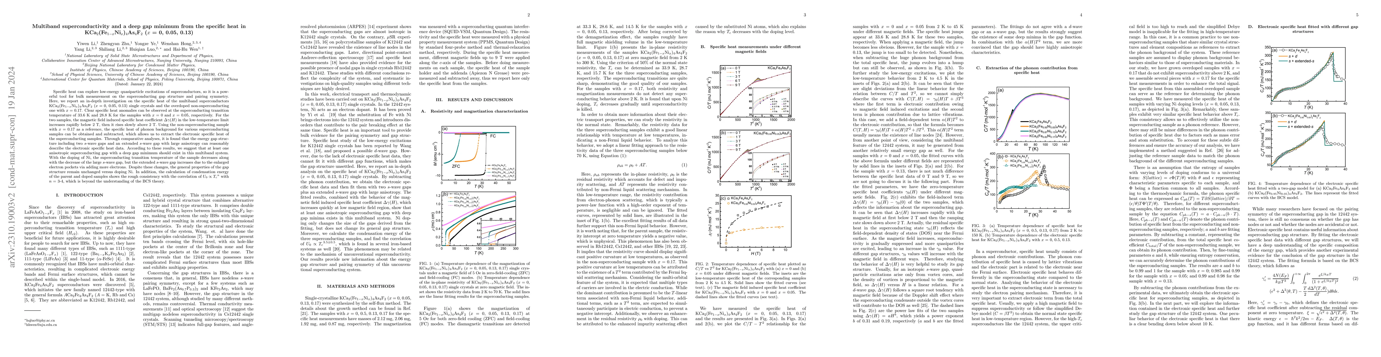 Thumbnail for Multiband superconductivity and a deep gap minimum from the specific
  heat in KCa$_2$(Fe$_{1-x}$Ni$_x$)$_4$As$_4$F$_2$ ($x$ = 0, 0.05, 0.13)