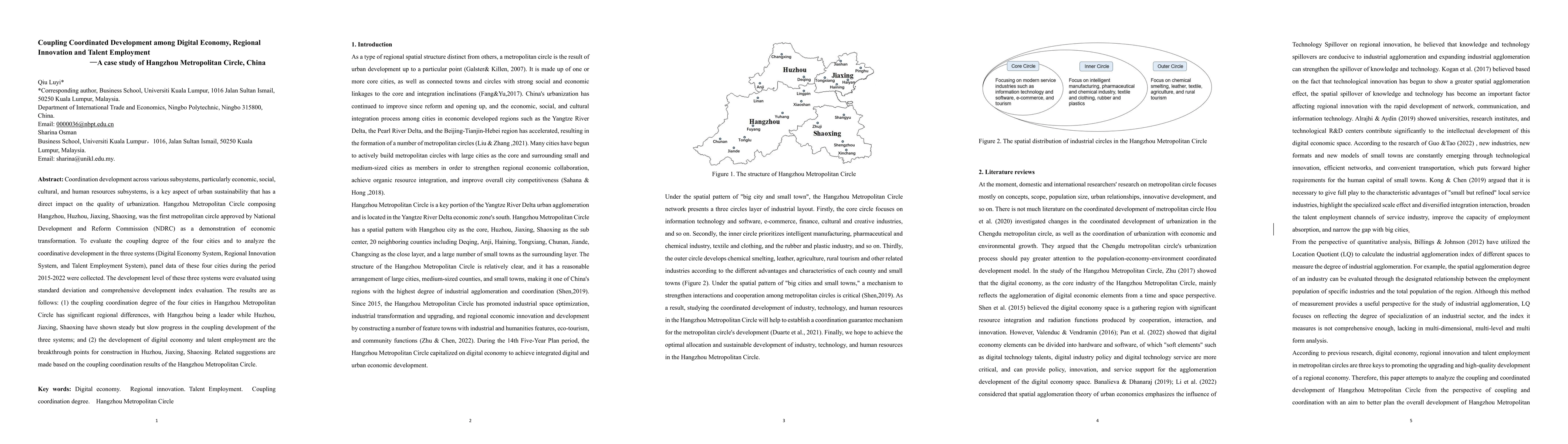 Thumbnail for Coupling Coordinated Development among Digital Economy, Regional
  Innovation and Talent Employment A case study of Hangzhou Metropolitan
  Circle, China