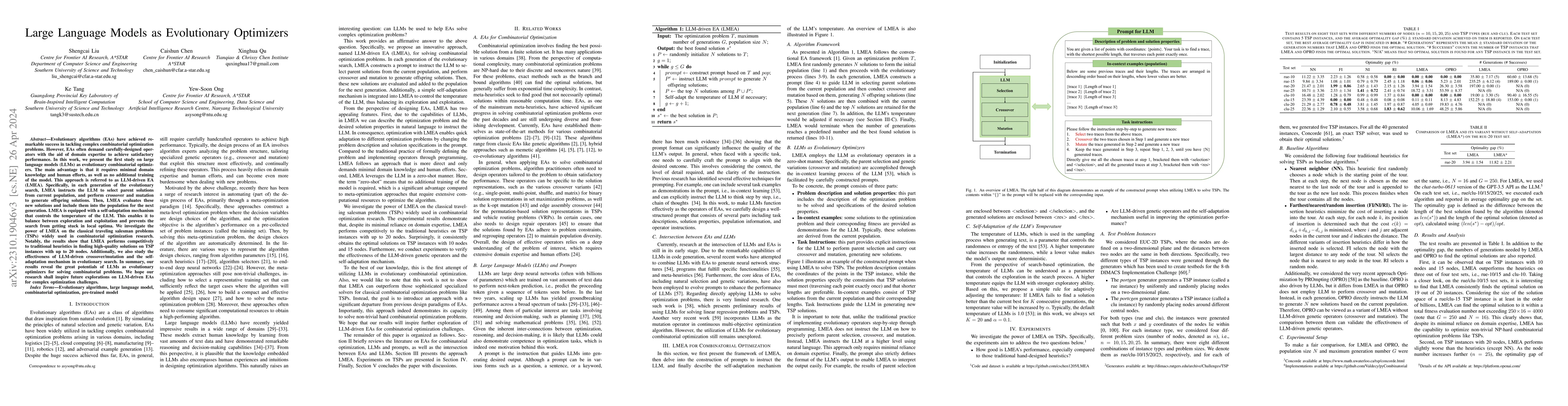 Thumbnail for Large Language Models as Evolutionary Optimizers